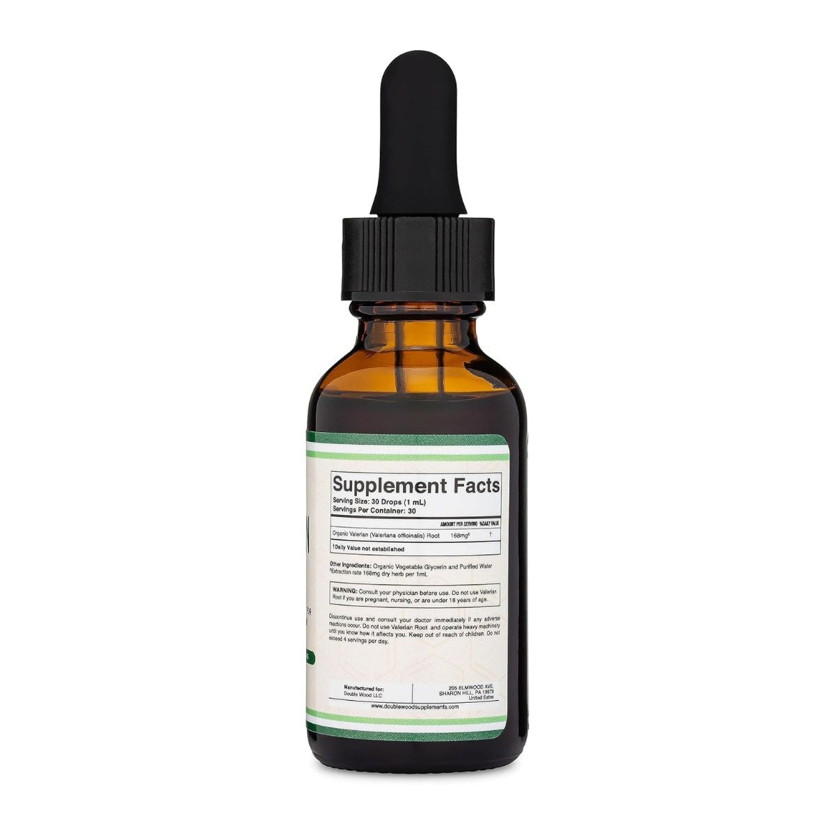 Foto 5 pulgar | Gotas de Raíz de Valeriana Double Wood 168 mg – 30 ml