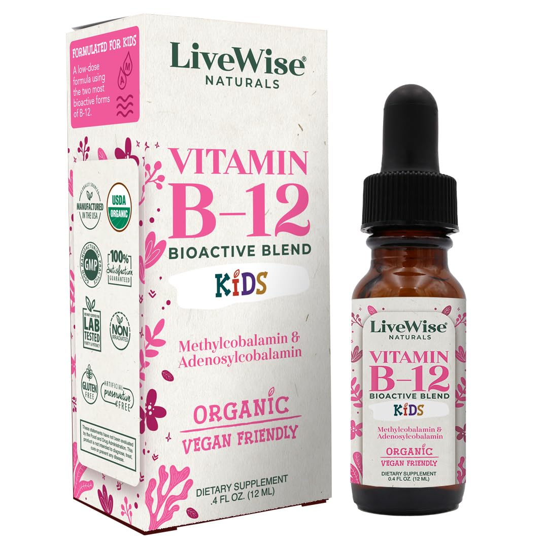 Foto 2 pulgar | Gotas de Vitamina B12 Live Wise Naturals Kids 30 ml - Venta Internacional