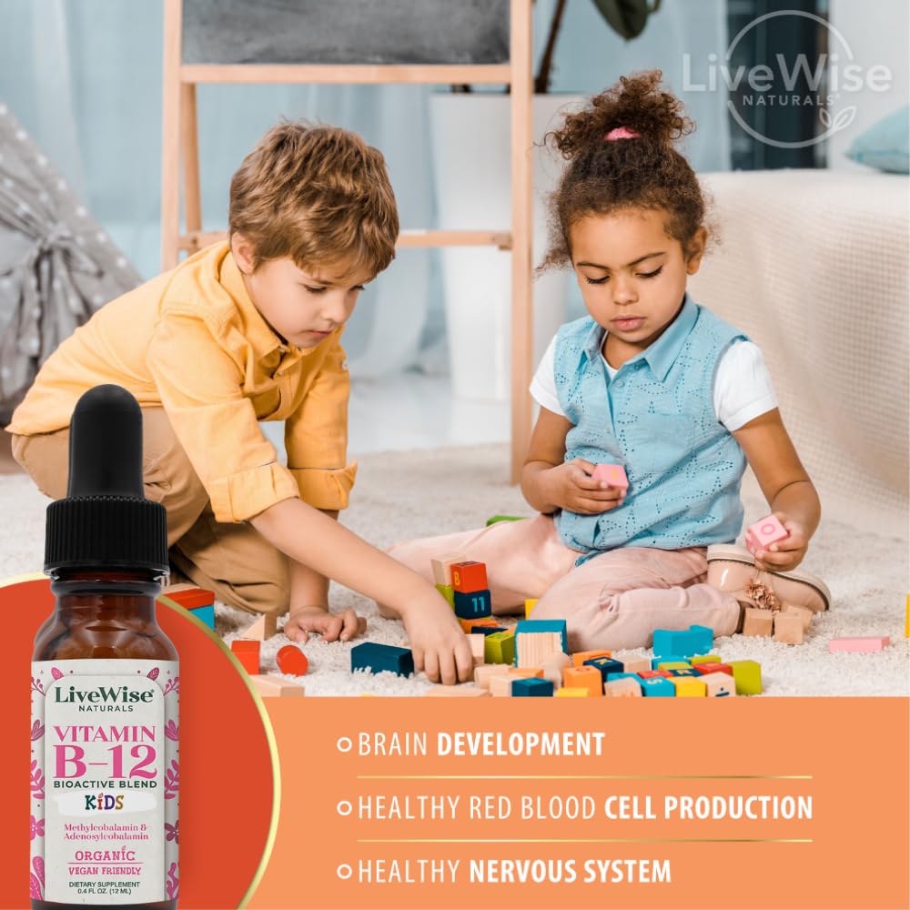 Foto 3 pulgar | Gotas de Vitamina B12 Live Wise Naturals Kids 30 ml - Venta Internacional