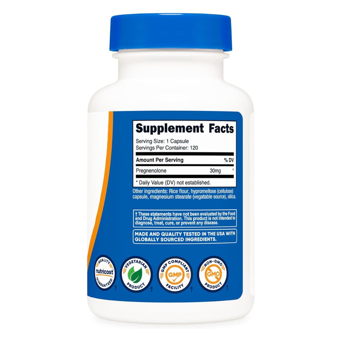Foto 2 | Suplemento Nutricost Pregnenolona 120 Cápsulas