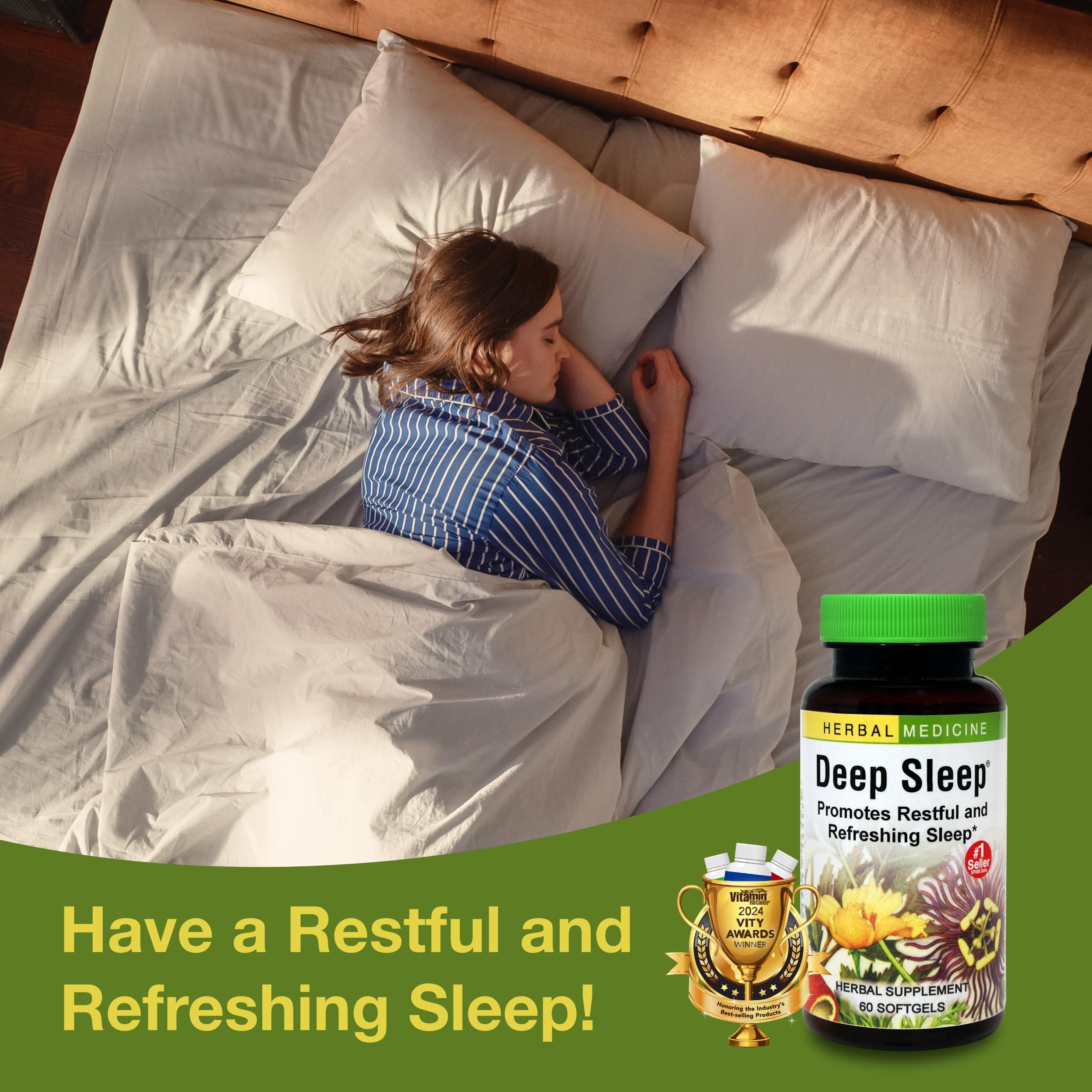 Foto 4 pulgar | Hierbas Suplementarias Herbs Etc. Deep Sleep 60 Cápsulas Blandas - Venta Internacional