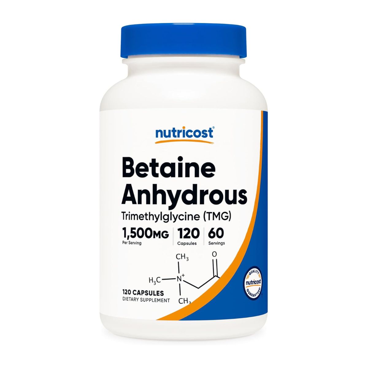 Suplemento Nutricost Betaine Anhydrous 120 Cápsulas