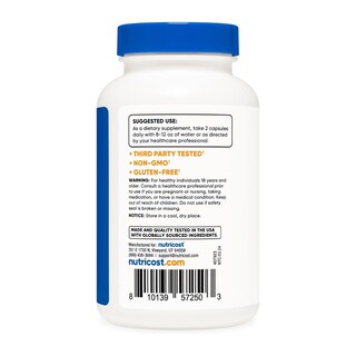 Foto 3 | Suplemento Nutricost Betaine Anhydrous 120 Cápsulas