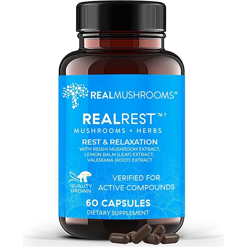 Foto 2 pulgar | Real Mushrooms |realrest– 60 Cápsulas | Descanso Profundo, Defensas Fuertes Y Efecto Antiinflamatorio