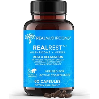 Foto 1 | Real Mushrooms |realrest– 60 Cápsulas | Descanso Profundo, Defensas Fuertes Y Efecto Antiinflamatorio