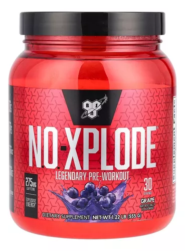 Foto 2 pulgar | Pre Entreno No Xplode Bsn 30 Servicios Grape