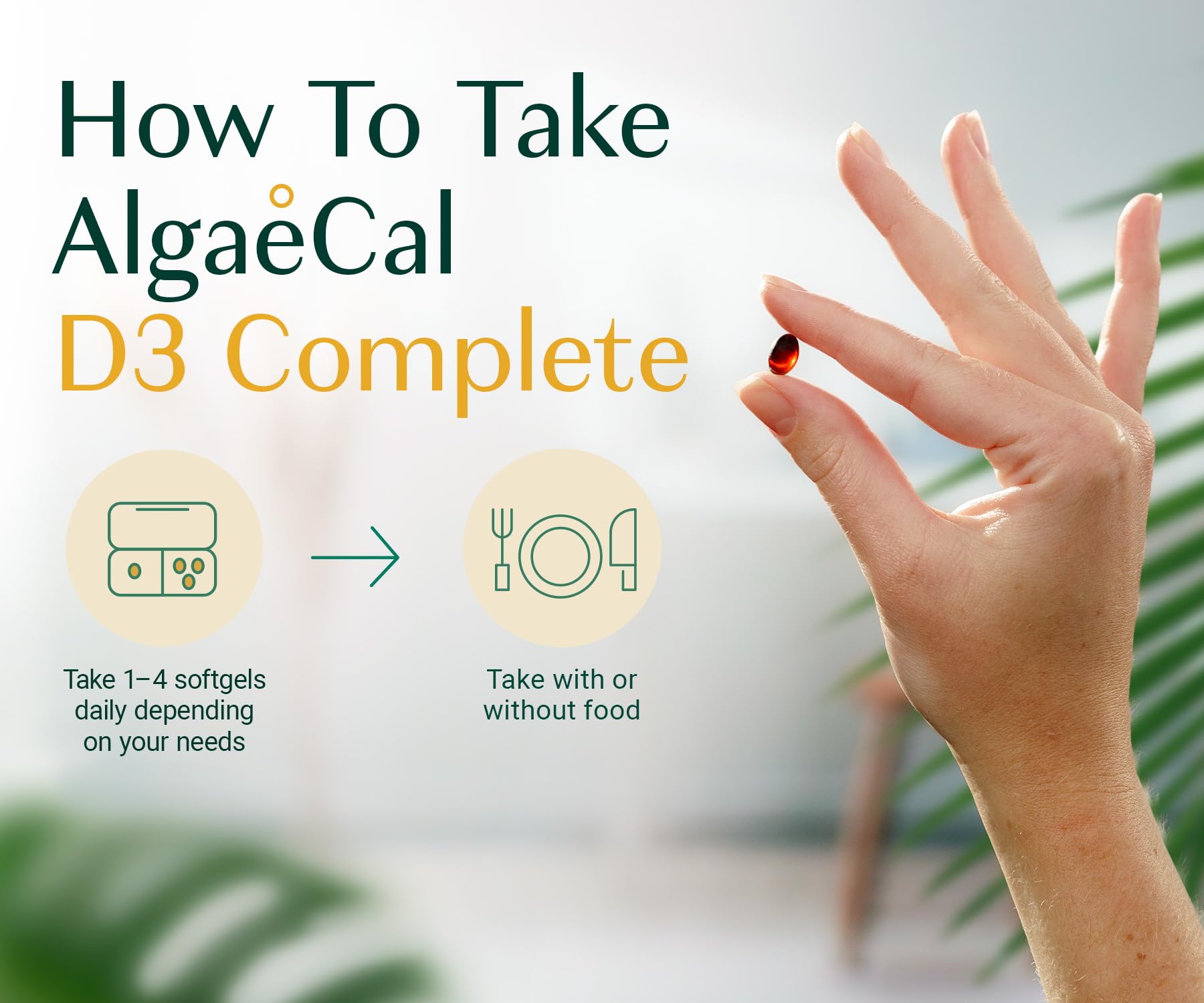 Foto 5 | Suplemento Algaecal D3 Vitamina D3 Completa 1000 Ui K2 E A - Venta Internacional.