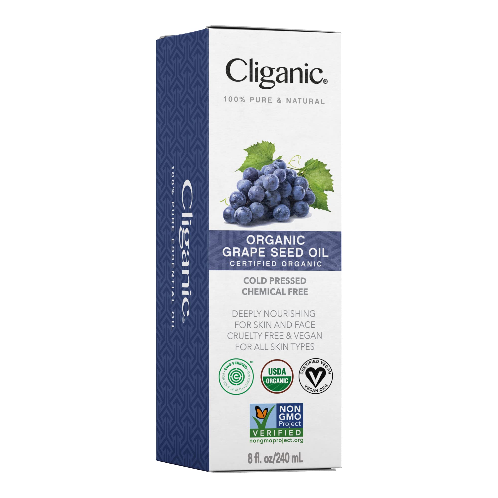 Foto 3 pulgar | Aceite De Semilla De Uva Cliganic 100% Orgánico Prensado En Frío 30 Ml - Venta Internacional.