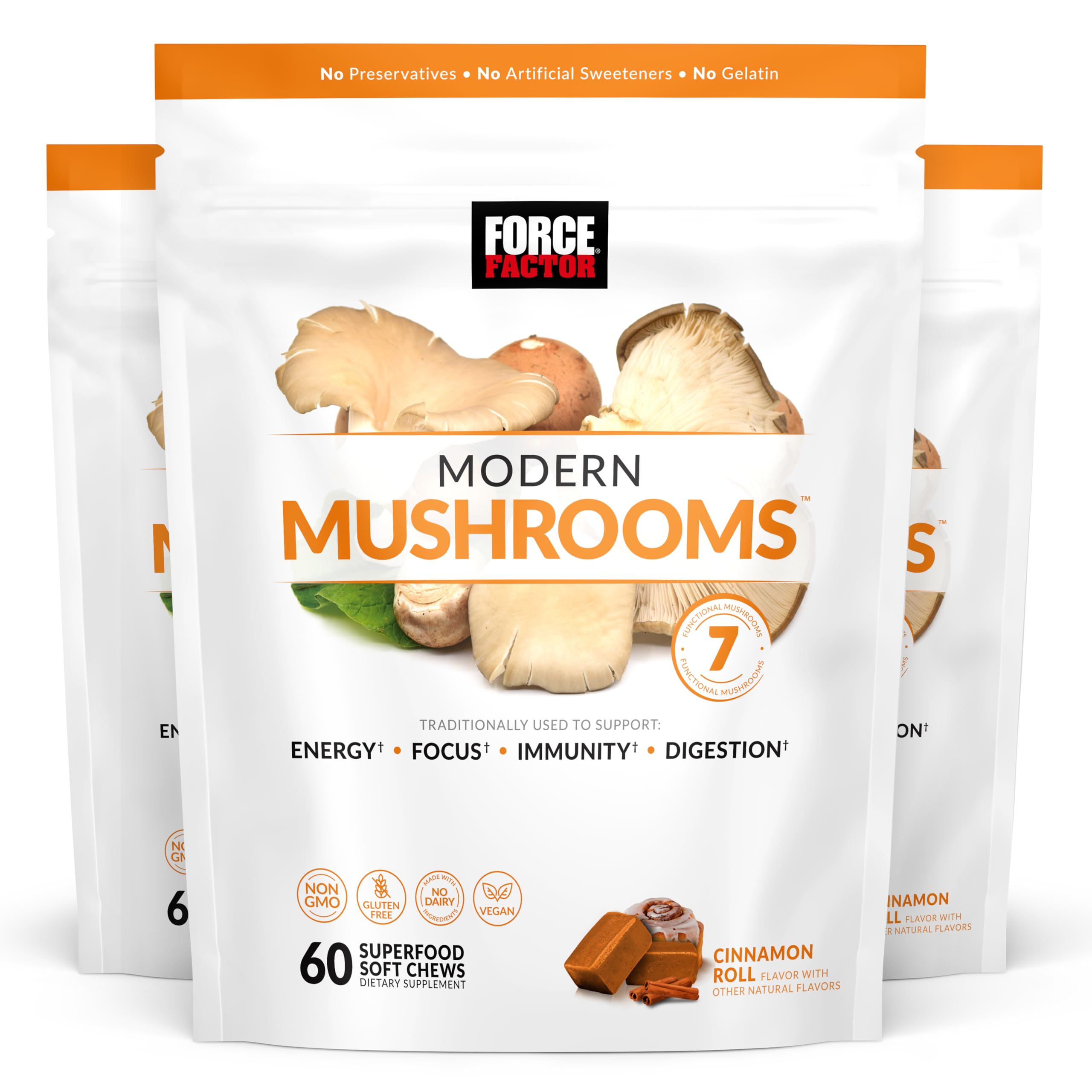 Foto 2 pulgar | Suplemento De Hongos Force Factor Modern Mushrooms 180 Soft Chews - Venta Internacional.