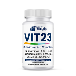 Foto 1 | Suplemento Vit 23 Nutrientes VidaLabs México Multivitamínico Completo 23 Vitaminas y Minerales