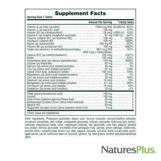 Foto 5 | Suplemento Multivitamínico Naturesplus Ultra Ii 60 Comprimidos - Venta Internacional.