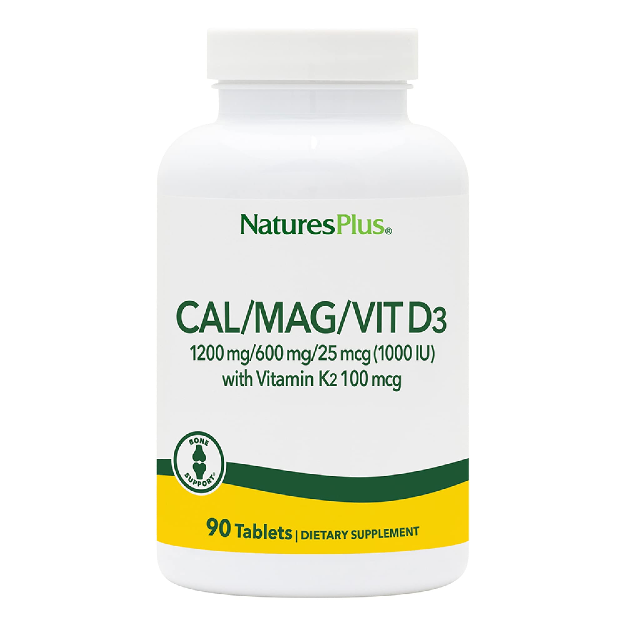 Foto 2 pulgar | Suplemento Naturesplus De Calcio, Magnesio Y Vitamina D3 Con K2 90 Comprimidos - Venta Internacional.