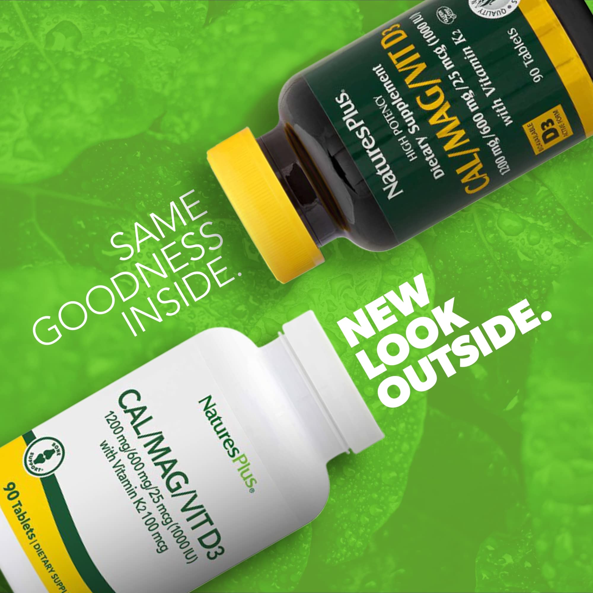 Foto 2 | Suplemento Naturesplus De Calcio, Magnesio Y Vitamina D3 Con K2 90 Comprimidos - Venta Internacional.