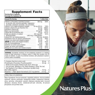 Foto 4 | Suplemento Hema-plex Iron De Naturesplus, 60 Cápsulas, Paquete De 3 - Venta Internacional.