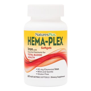 Foto 1 | Suplemento Naturesplus Hema-plex Iron 60 Cápsulas Blandas, Paquete De 3 - Venta Internacional.