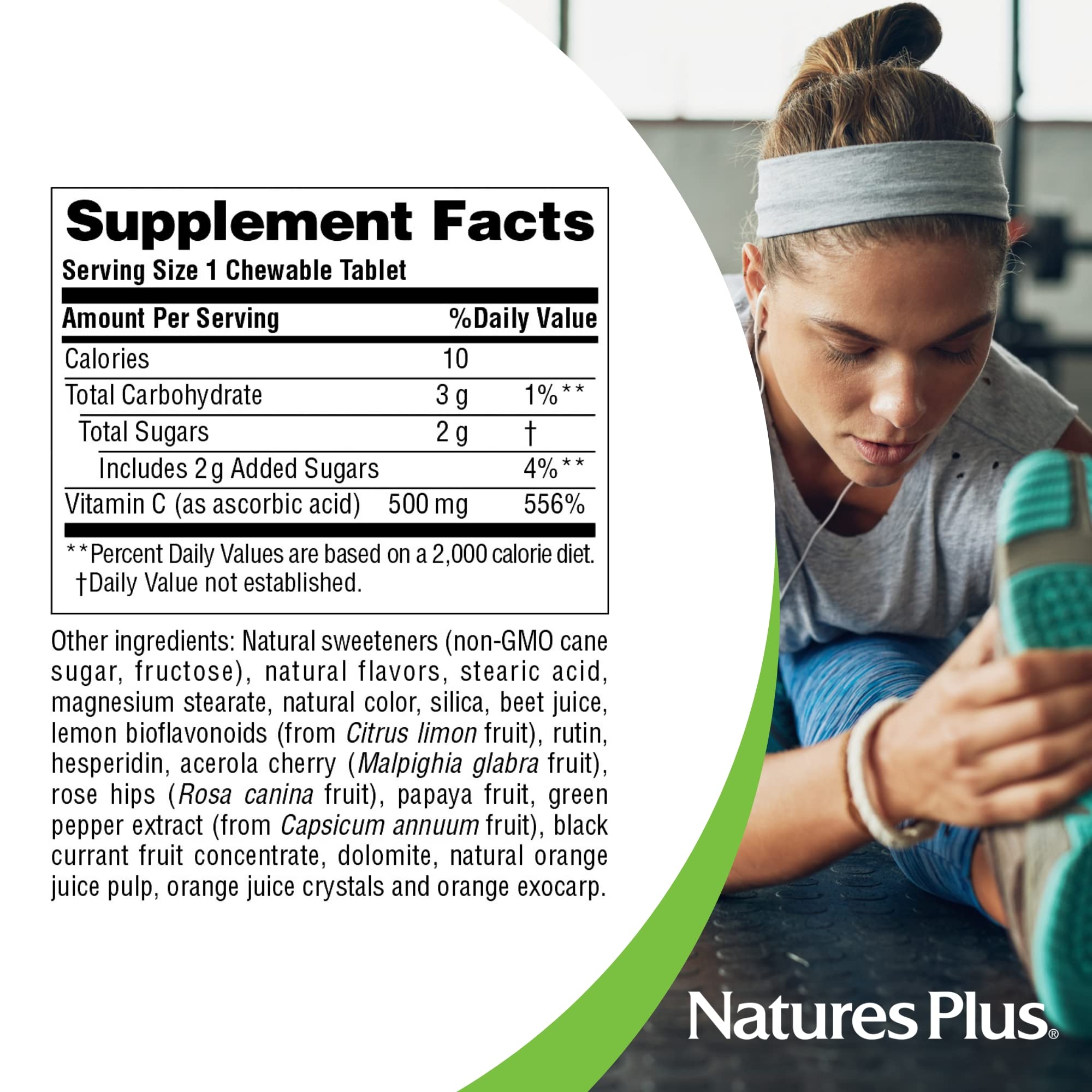 Foto 6 pulgar | Suplemento Naturesplus De Jugo De Naranja Masticable Con Vitamina C, 500 Mg - Venta Internacional.