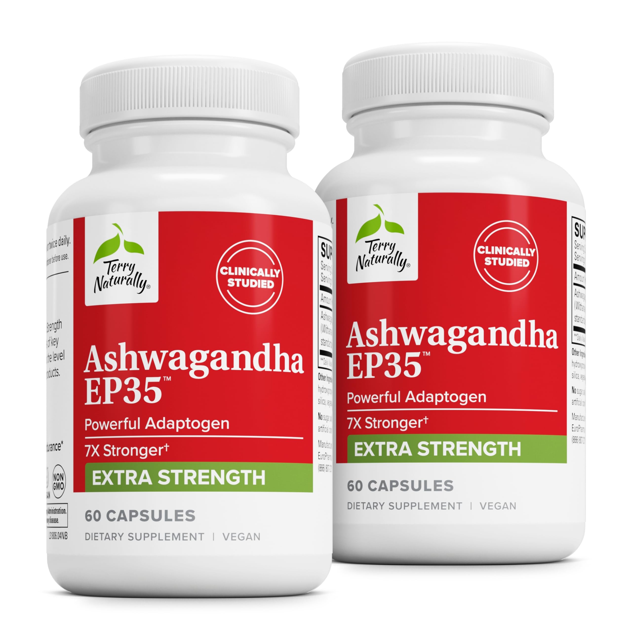 Foto 2 pulgar | Suplemento Terry Naturally Ashwagandha Ep35 Extra Strength - Venta Internacional.