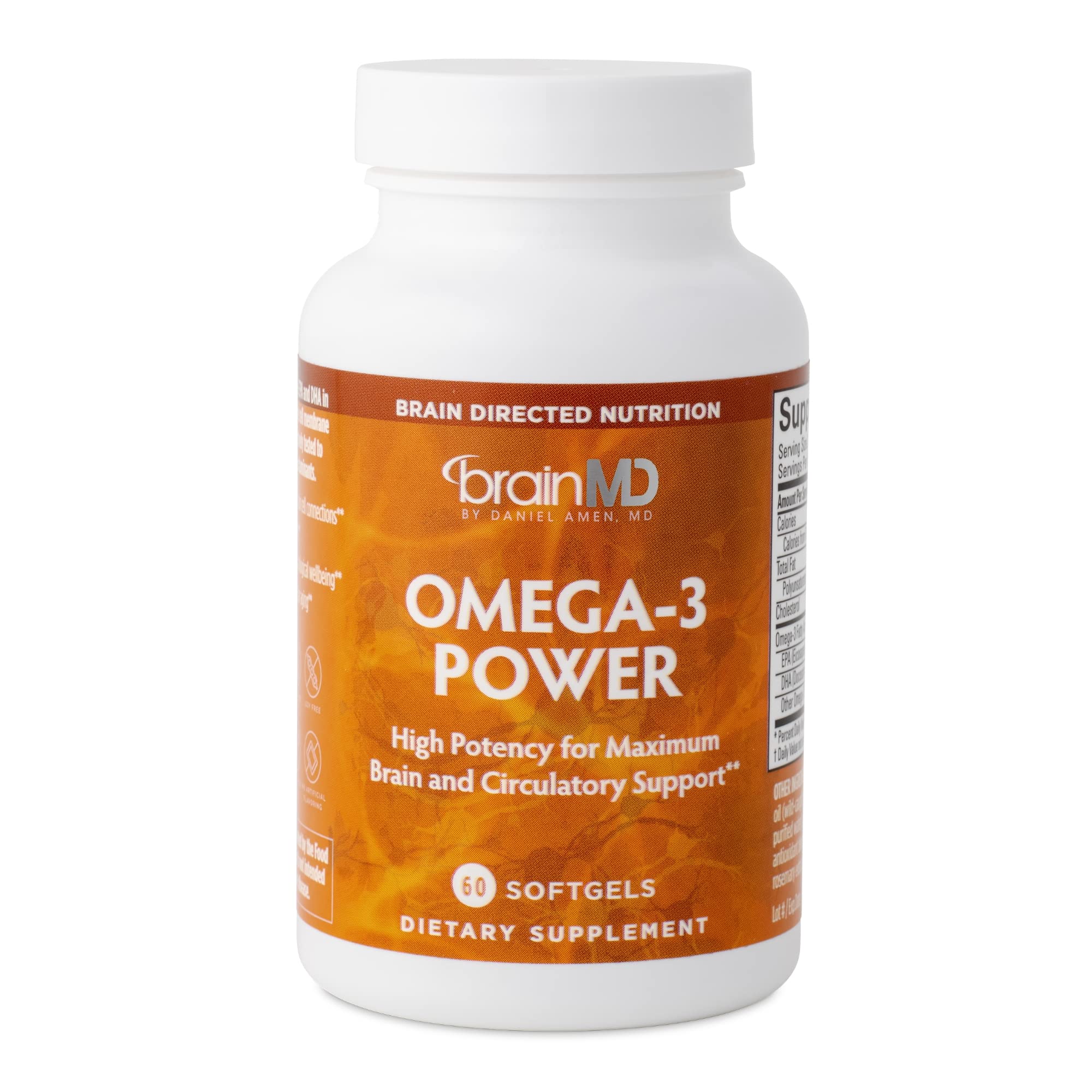 Foto 2 pulgar | Suplemento Brainmd Dr Amen Omega-3 Power 60 Cápsulas X2 - Venta Internacional.