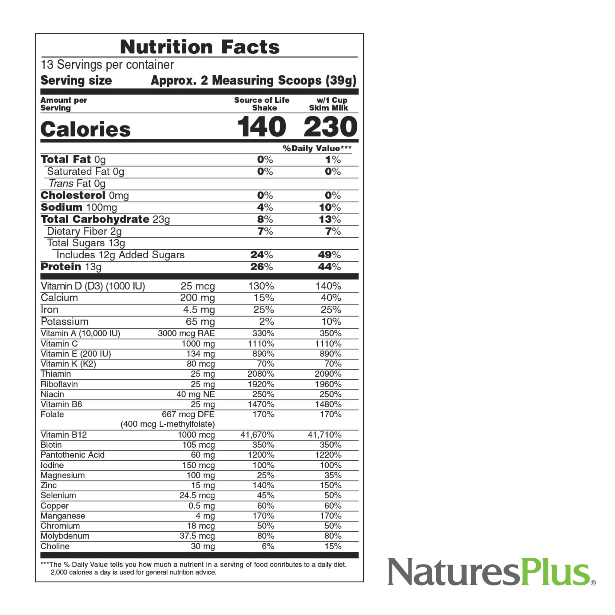 Foto 6 pulgar | Energy Shake Natures Plus Source Of Life, 500 G X 2 - Venta Internacional.