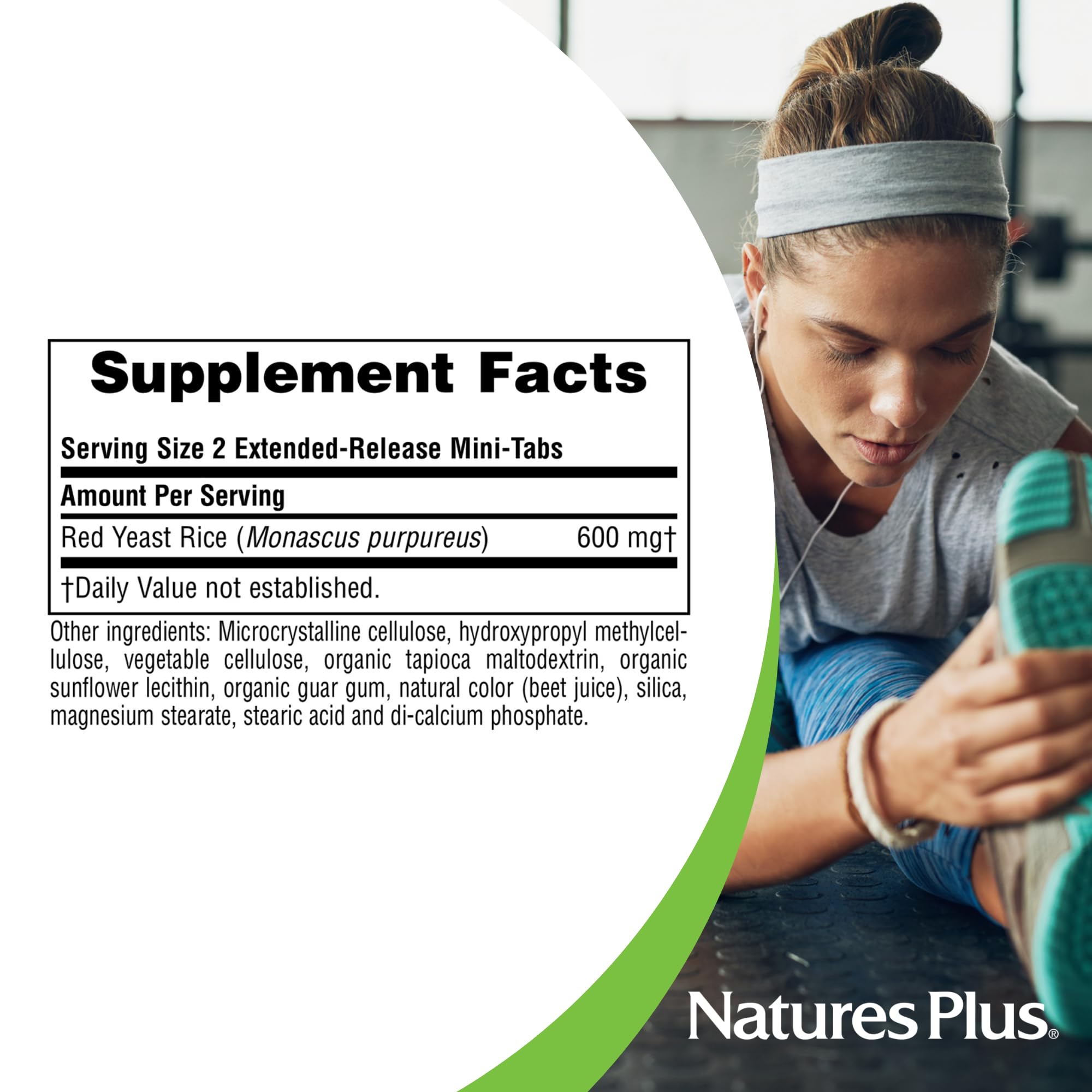 Foto 5 pulgar | Suplemento Naturesplus Herbal Actives De Levadura Roja De Arroz 600 Mg - Venta Internacional.