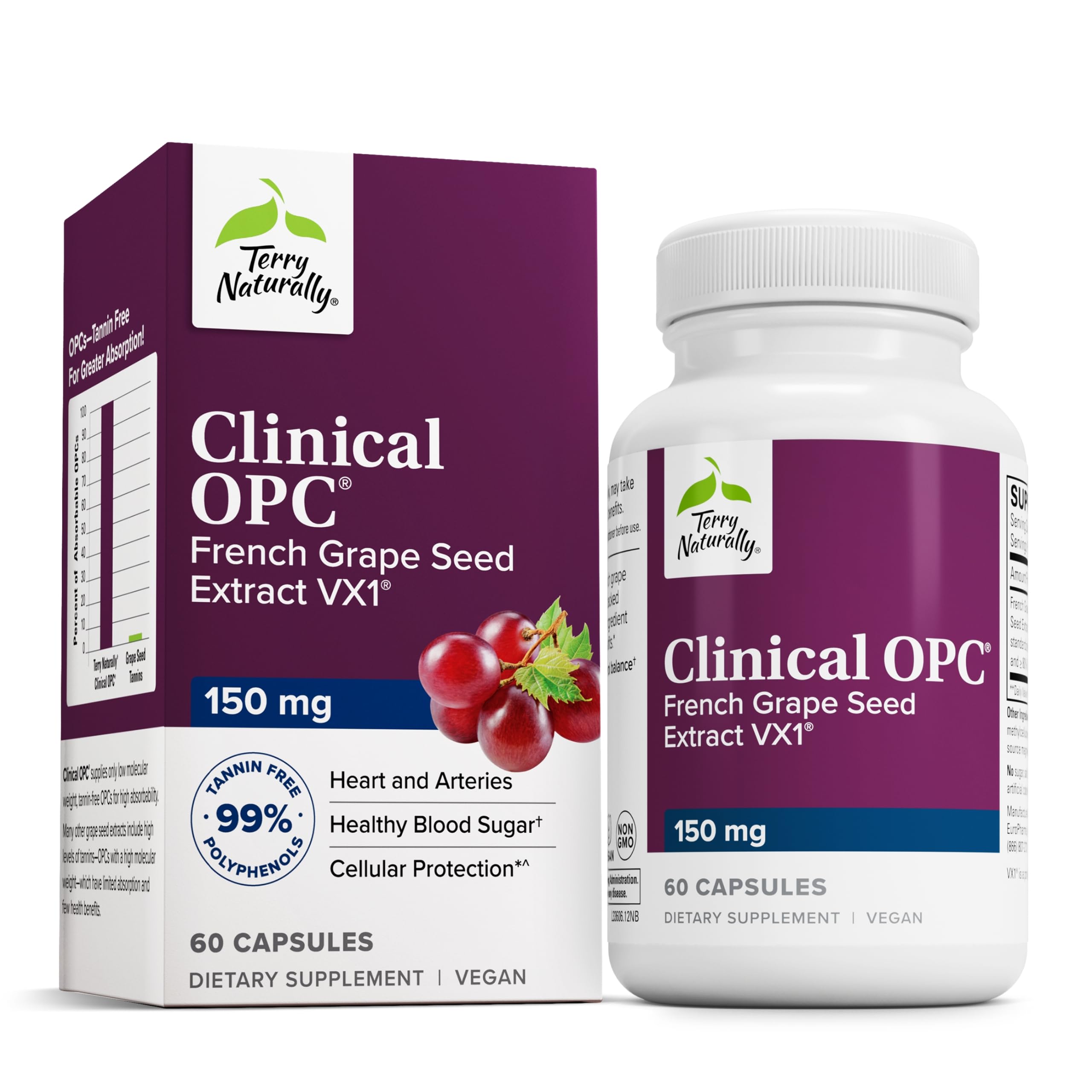 Foto 2 pulgar | Suplemento Terry Naturally Clinical Opc 150 Mg 60 Cápsulas Blandas - Venta Internacional.