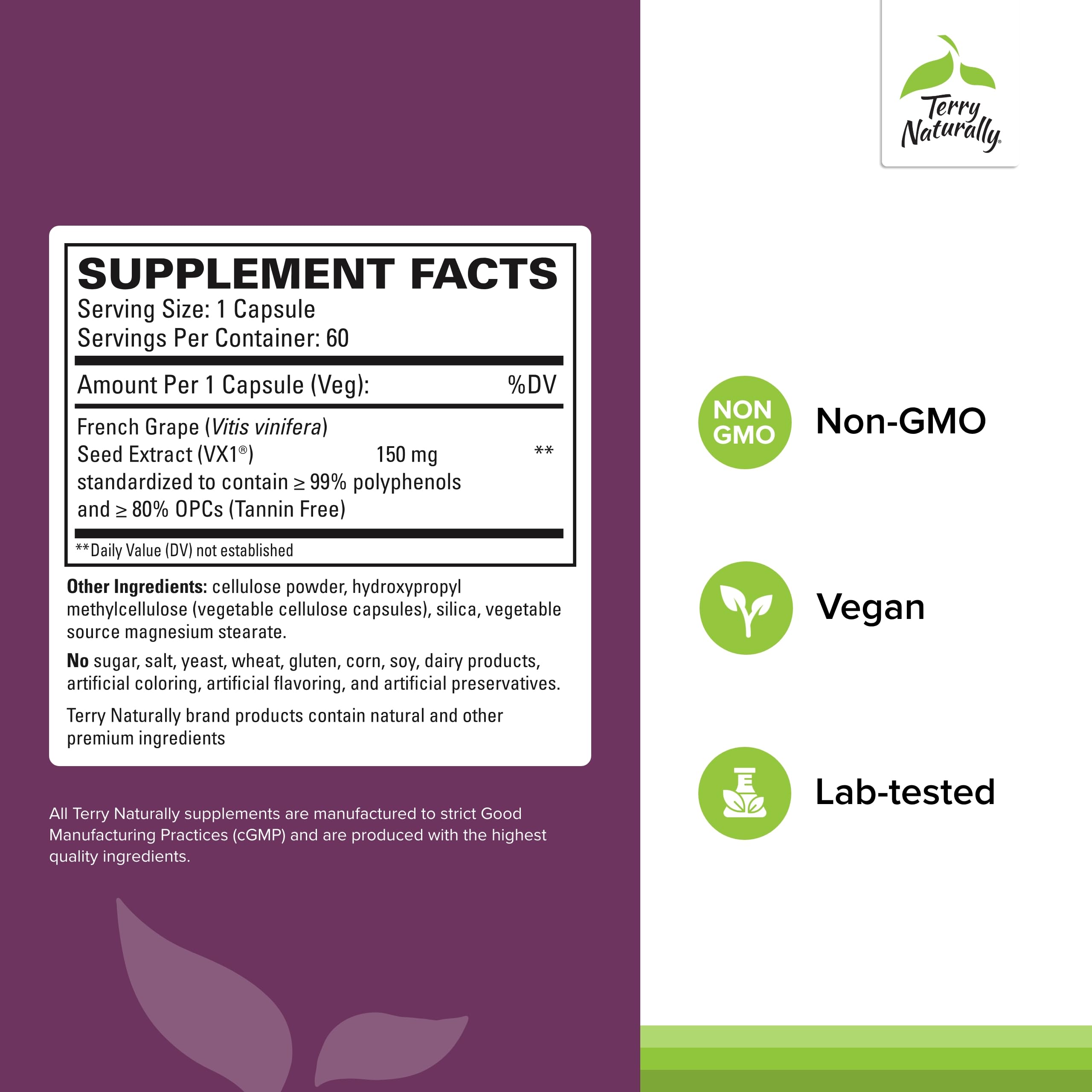 Foto 2 | Suplemento Terry Naturally Clinical Opc 150 Mg 60 Cápsulas Blandas - Venta Internacional.