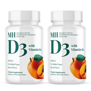Foto 1 | Complemente La Vitamina D3 De Michael Con Vitamina K2 90 Tabletas X 2 - Venta Internacional.