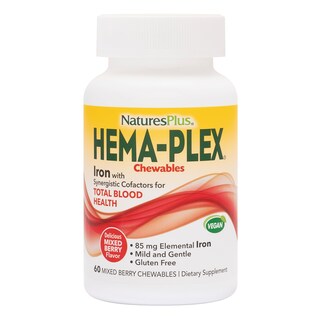 Foto 1 | Suplemento Naturesplus Hema-plex Iron 60 Masticables 85 Mg - Venta Internacional.