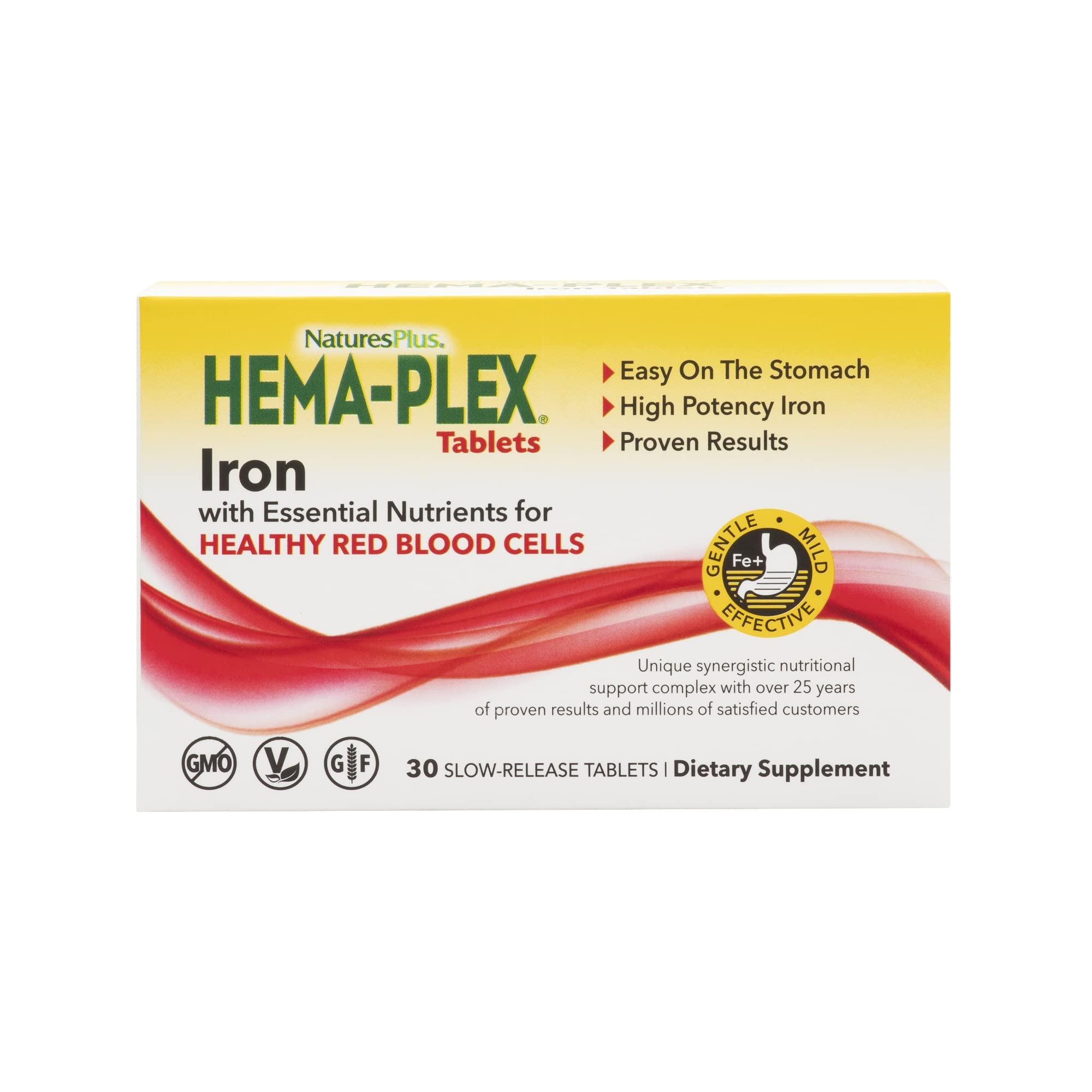 Foto 2 pulgar | Suplemento Naturesplus Hema-plex Iron 30 Comprimidos - Venta Internacional.
