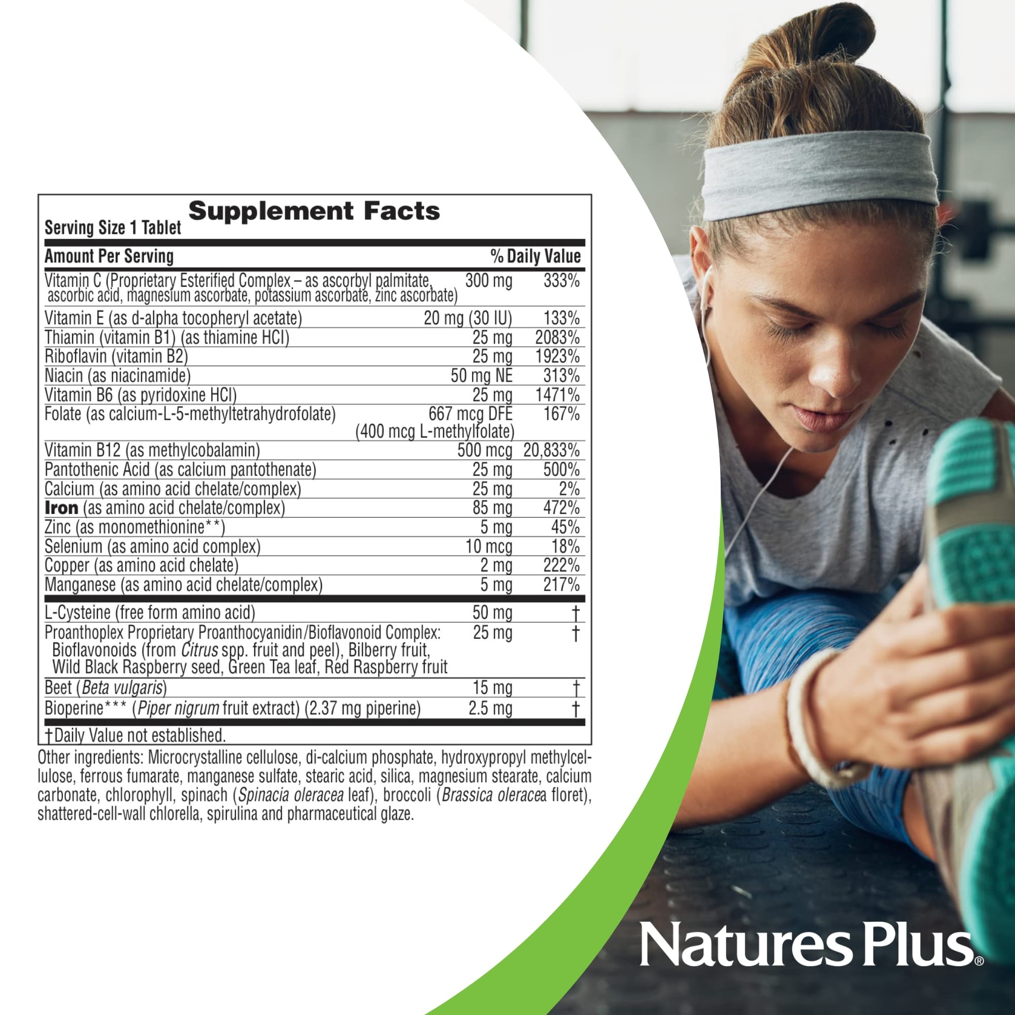 Foto 4 | Suplemento Naturesplus Hema-plex Iron 30 Comprimidos - Venta Internacional.