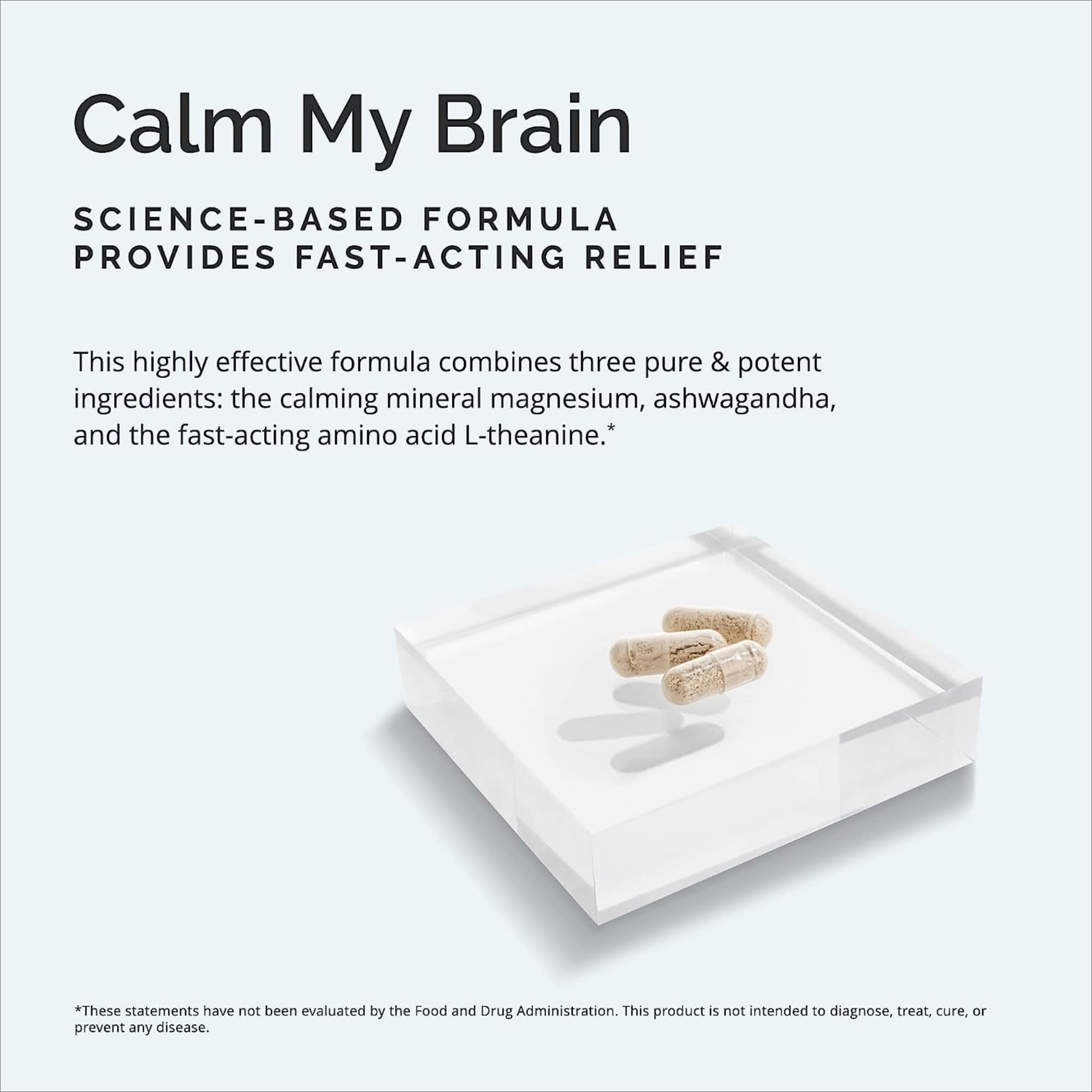 Foto 4 pulgar | Suplemento Brainmd Calm My Brain 90 Cápsulas Veganas X2 - Venta Internacional.