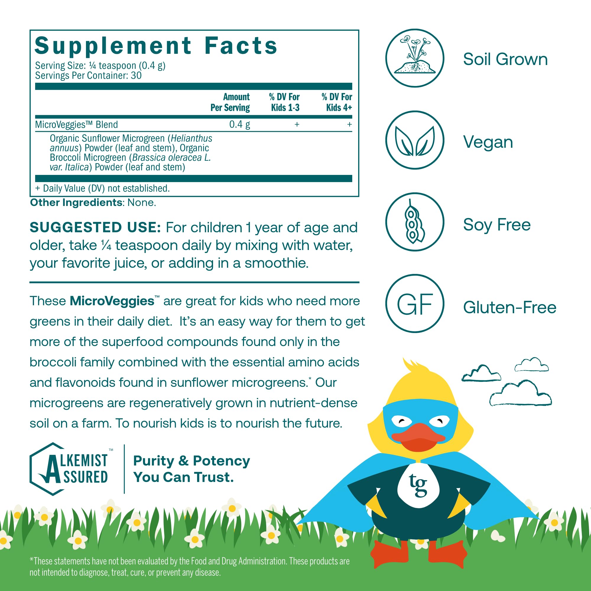 Foto 3 pulgar | Superalimento En Polvo True Grace True Littles Microveggies, 11 Ml - Venta Internacional.