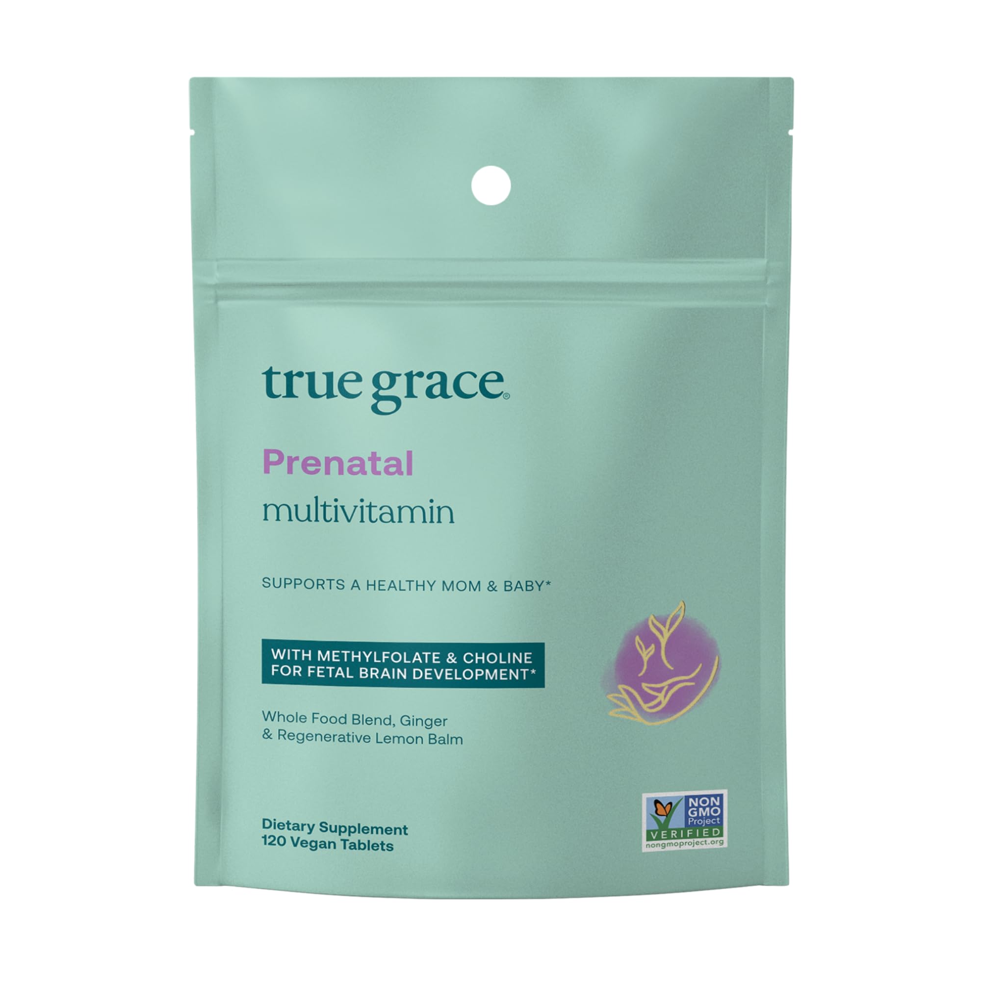 Foto 2 pulgar | Multivitamínico Prenatal True Grace Refill 120 Comprimidos - Venta Internacional.