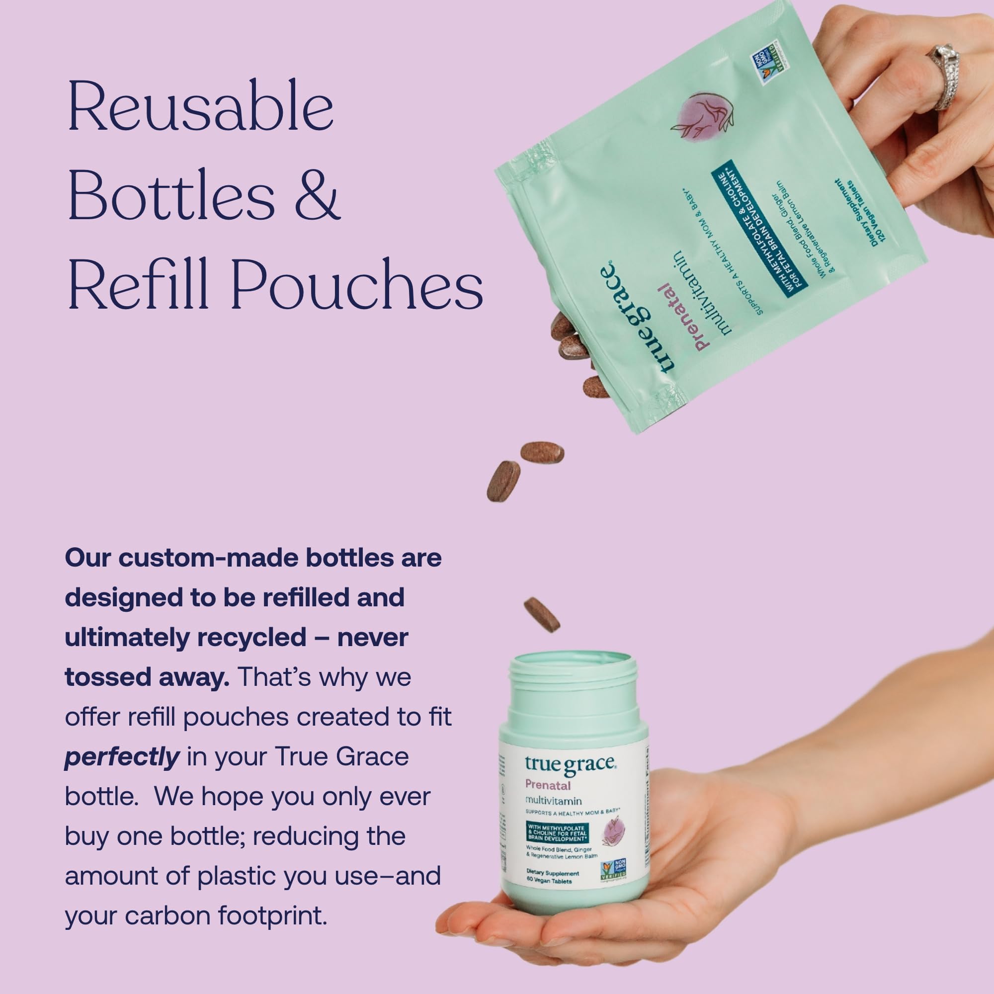 Foto 6 | Multivitamínico Prenatal True Grace Refill 120 Comprimidos - Venta Internacional.