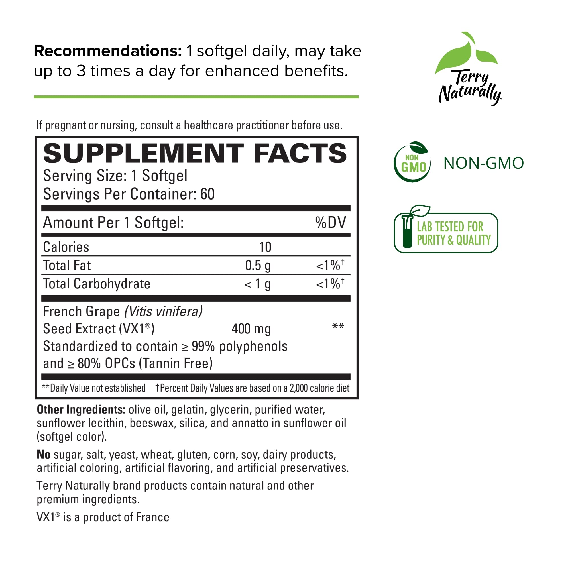 Foto 3 pulgar | Suplemento Terry Naturally Clinical Opc Extra Strength 60 Cápsulas Blandas X3 - Venta Internacional.