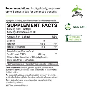 Foto 2 | Suplemento Terry Naturally Clinical Opc Extra Strength 60 Cápsulas Blandas X3 - Venta Internacional.