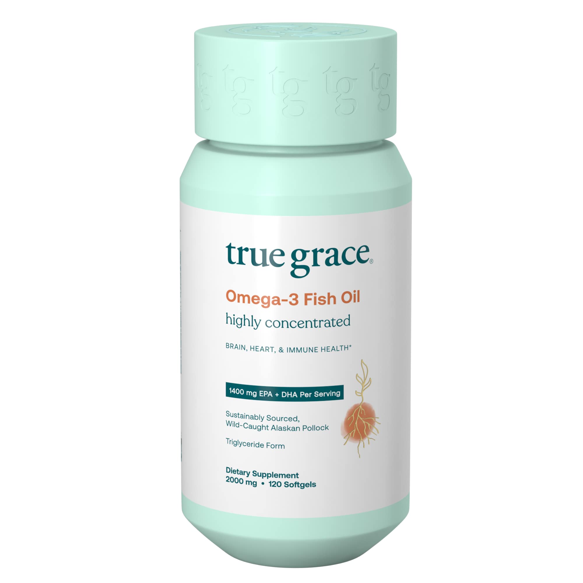 Foto 2 pulgar | Aceite De Pescado Omega-3 True Grace 1400 Mg Epa + Dha 120 Cápsulas Blandas - Venta Internacional.