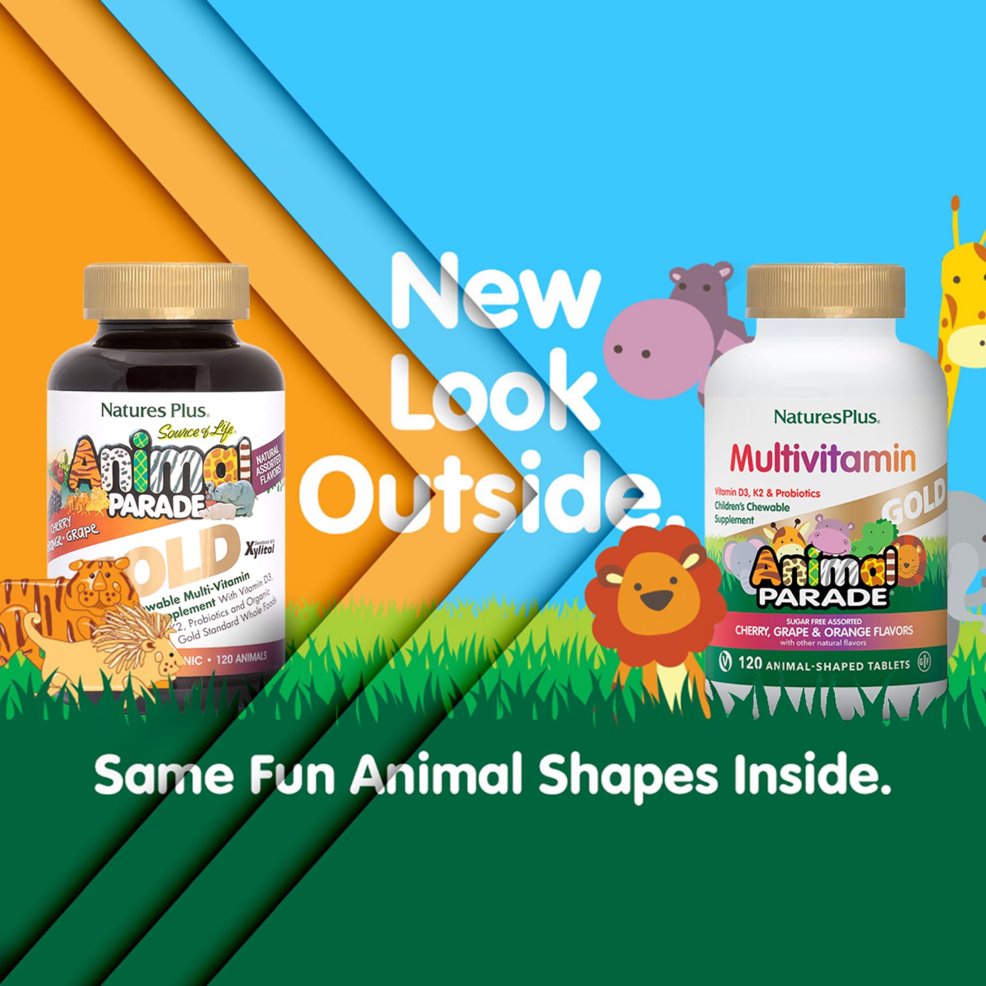 Foto 3 pulgar | Multivitamínico Nature's Plus Animal Parade Gold 120 Comprimidos - Venta Internacional.