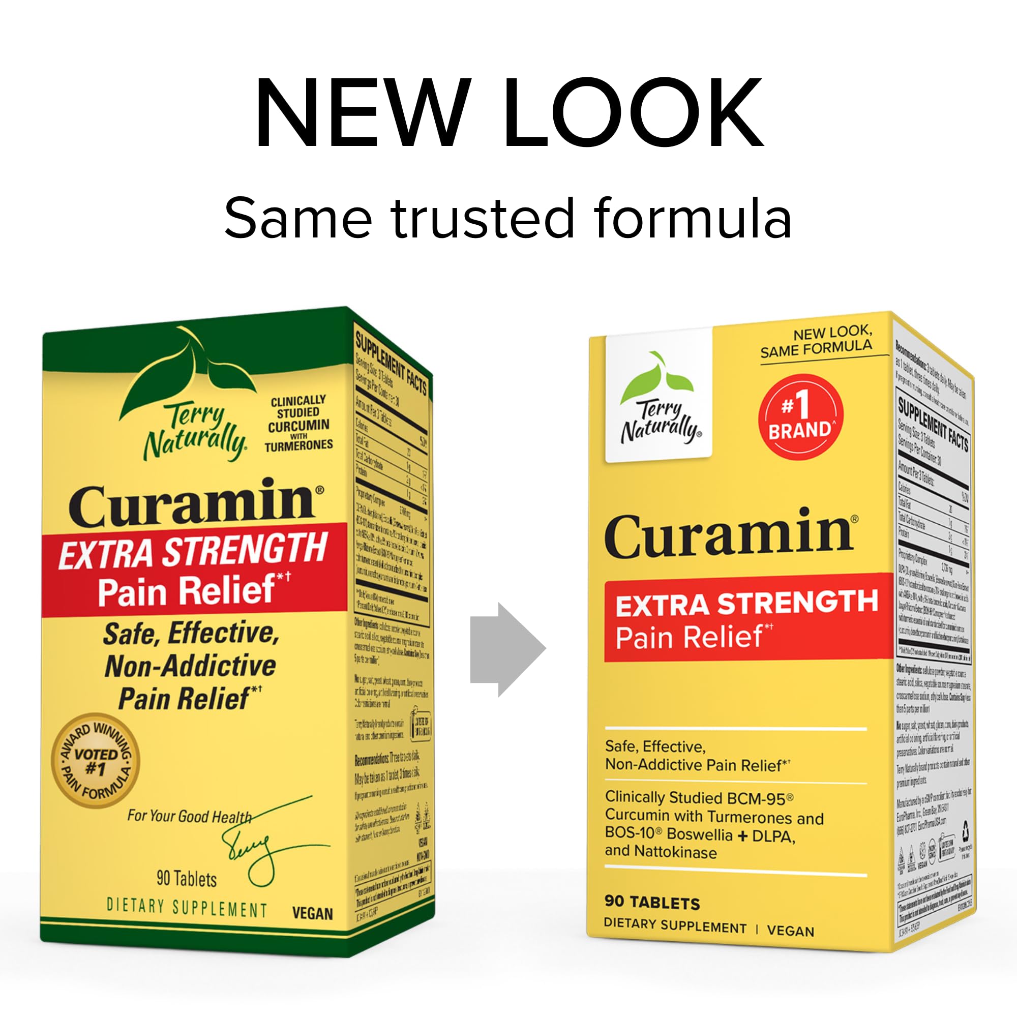 Foto 4 pulgar | Suplemento Terry Naturally Curamin Extra Strength 90 Comprimidos - Venta Internacional.
