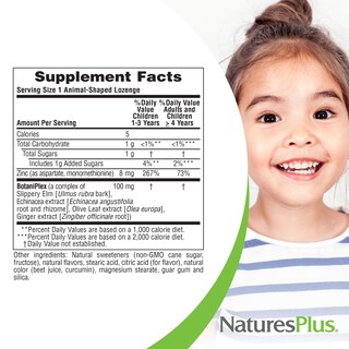 Foto 5 | Suplemento Naturesplus Animal Parade Kidzinc, 90 Pastillas, 2 Veces - Venta Internacional.
