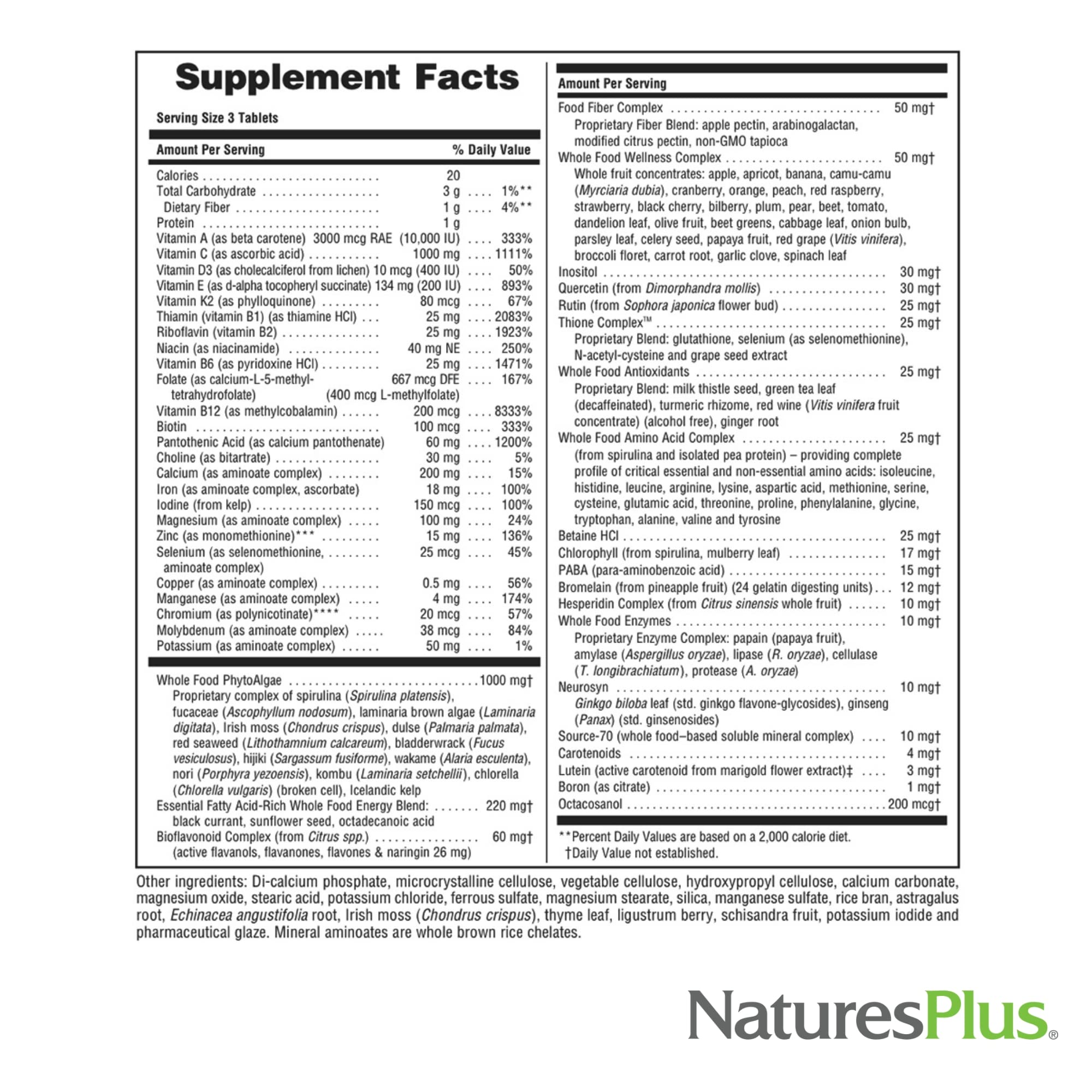 Foto 5 pulgar | Suplemento Natures Plus Ultra Source Of Life 90 Comprimidos - Venta Internacional.