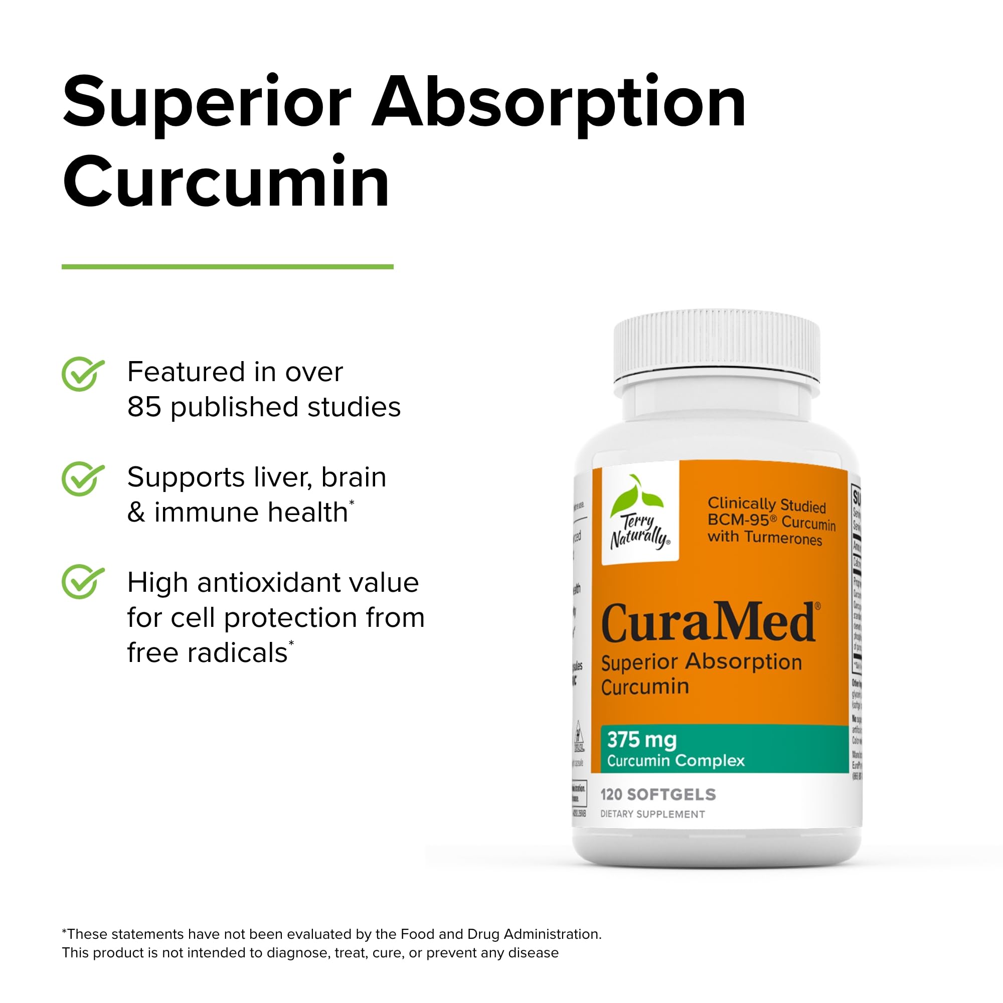 Foto 5 pulgar | Suplemento Terry Naturally Curamed 375 Mg Brain & Immune X360 - Venta Internacional.