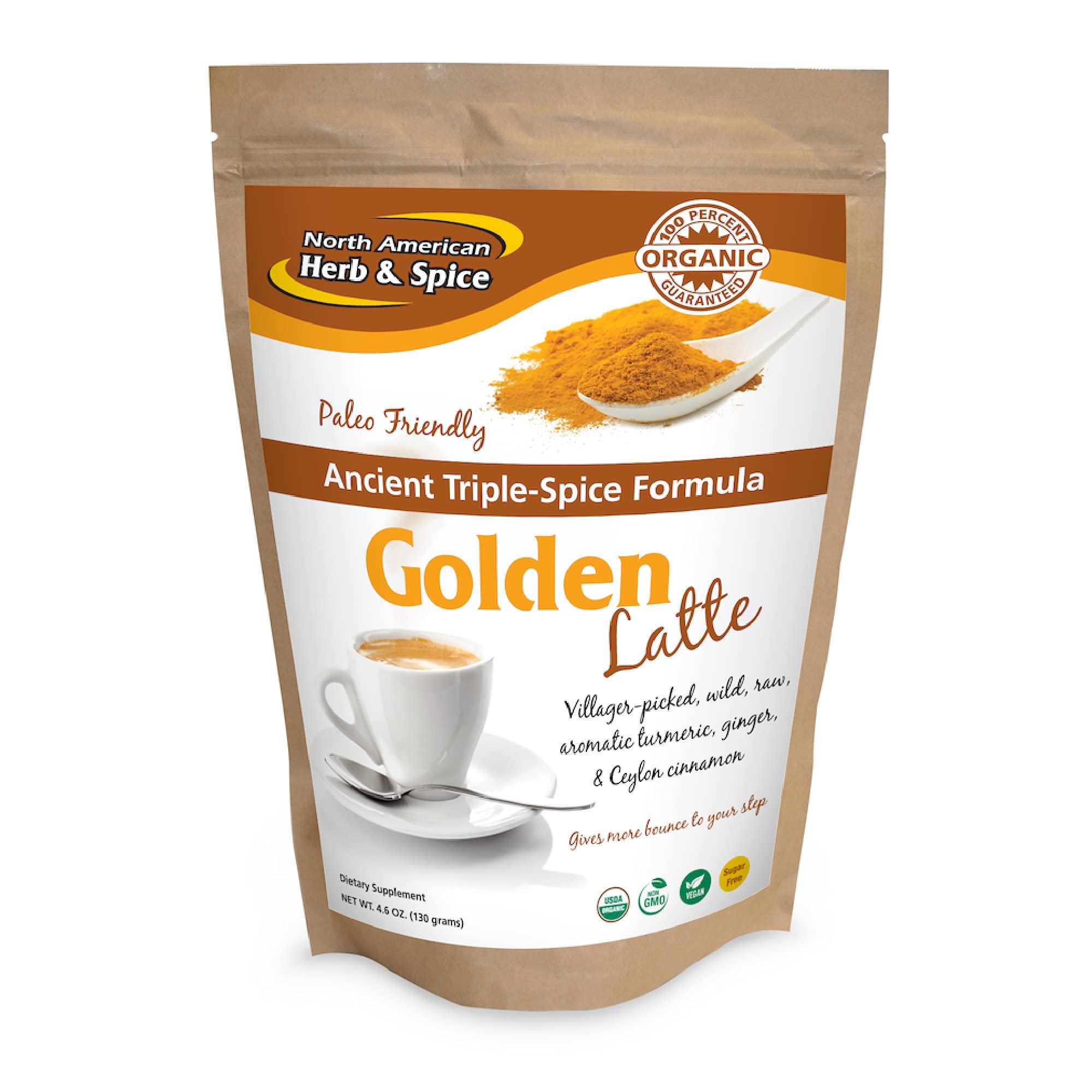 Foto 2 pulgar | Mezcla De Leche Con Cúrcuma, Hierbas Y Especias Norteamericanas, 140 Porciones - Venta Internacional.