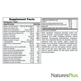 Foto 5 | Suplemento Multivitamínico Naturesplus Ultra Ii 30 Comprimidos - Venta Internacional.
