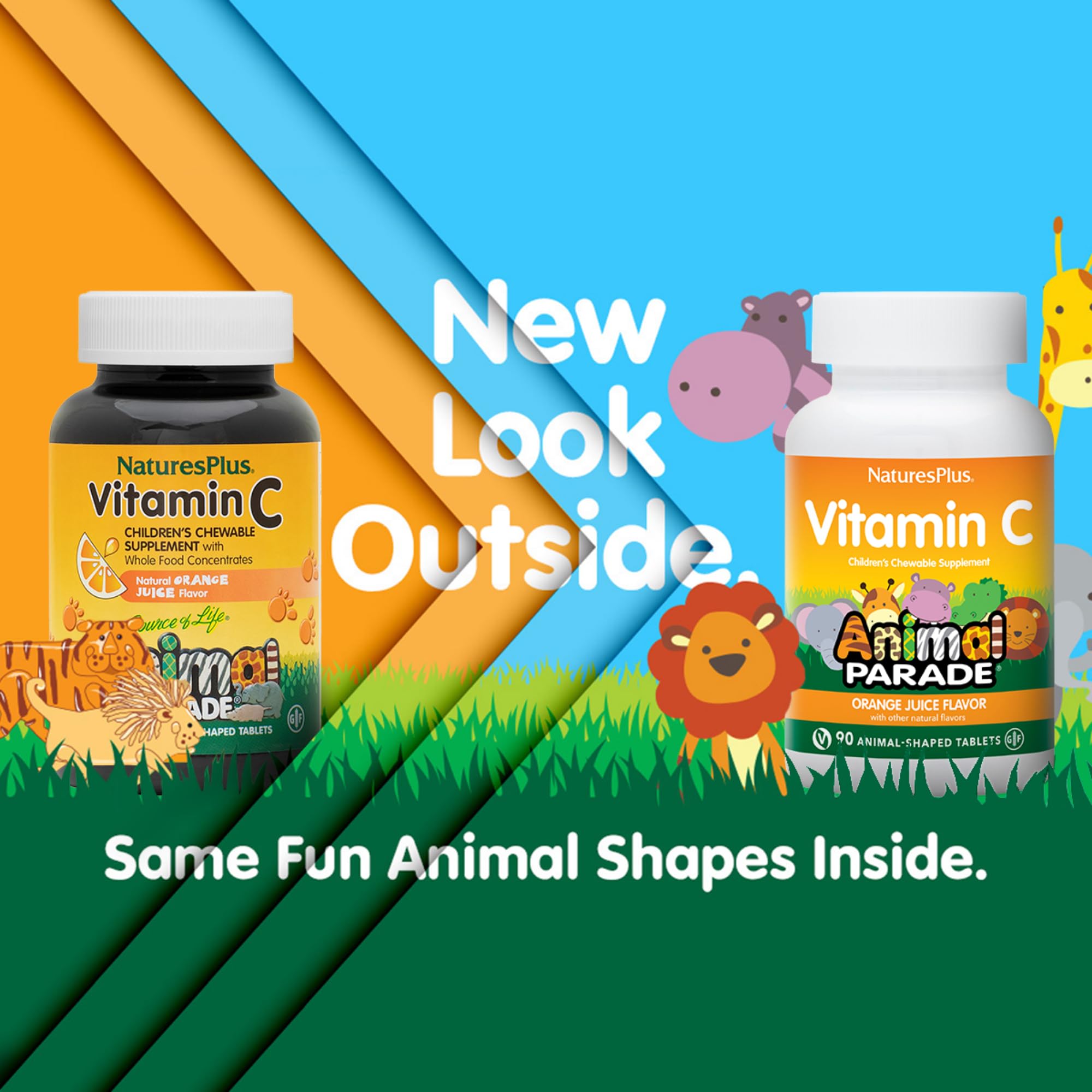 Foto 3 pulgar | Suplemento Naturesplus Animal Parade De Vitamina C Para Niños, 90 Comprimidos - Venta Internacional.