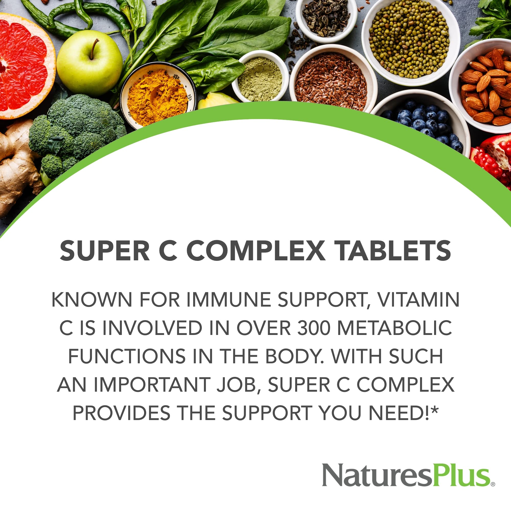 Foto 3 | Suplemento Naturesplus Super C Complex 1000 Mg 90 Comprimidos - Venta Internacional.