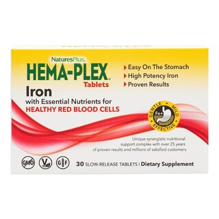 Foto 1 | Suplemento Naturesplus Hema-plex Iron 30 Comprimidos X 3 - Venta Internacional.