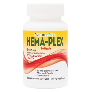Foto 1 | Suplemento Naturesplus Hema-plex Iron 60 Cápsulas Blandas, Paquete De 2 - Venta Internacional.
