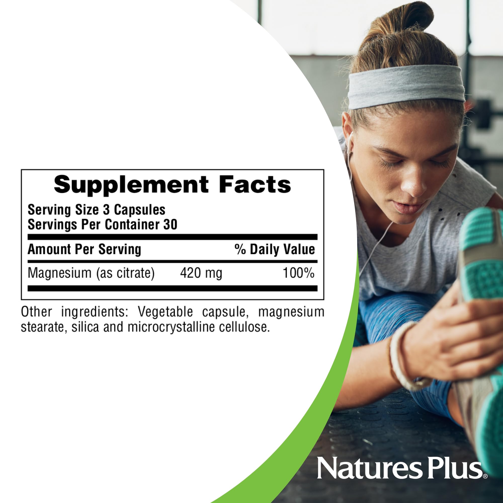 Foto 5 pulgar | Suplemento Naturesplus Kalmassure Magnesio 420 Mg 90 Cápsulas X2 - Venta Internacional.