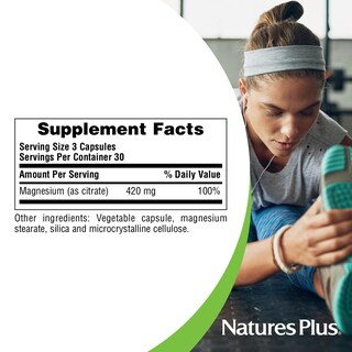 Foto 4 | Suplemento Naturesplus Kalmassure Magnesio 420 Mg 90 Cápsulas X2 - Venta Internacional.